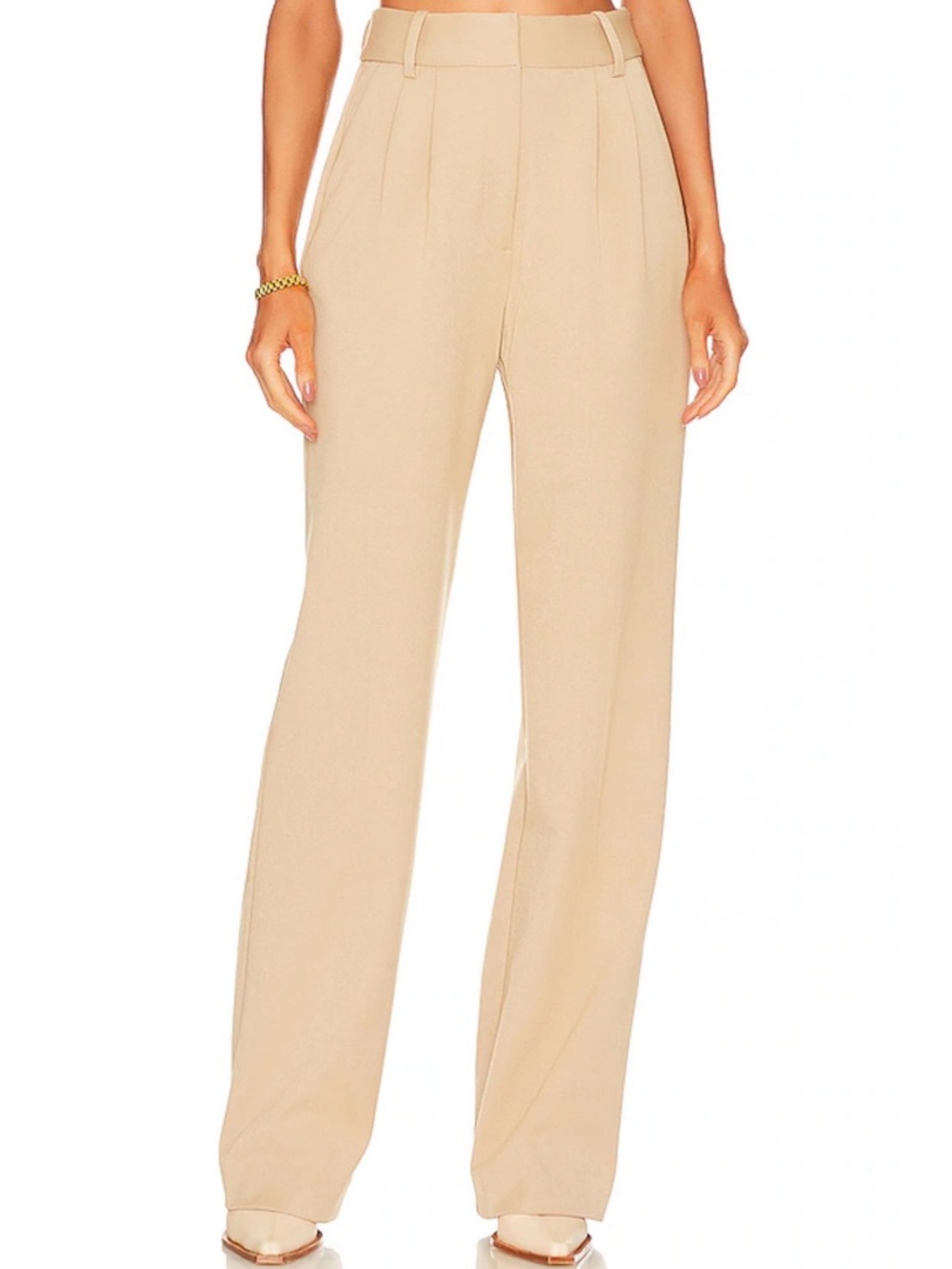 Favorite Daughter The Favorite Pant in Beige Tan size 2 Petite NWT Trouser - Picture 2 of 8